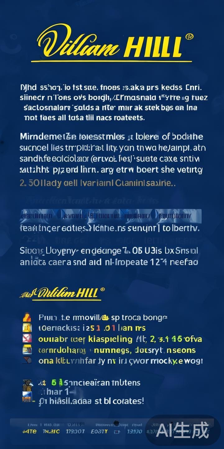 威廉希尔欧赔准确性全面分析:值得信赖的赔率平台吗? 威廉希尔的欧赔表现如何,关键取决于其背后数据模型的
